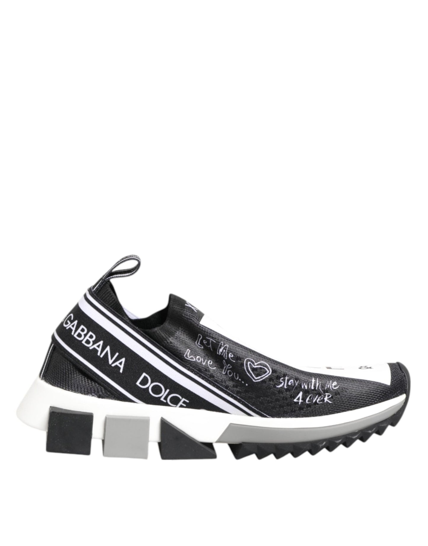 Dolce & Gabbana Black White Sorrento Low Top Sneakers Shoes – EU35.5/US5 par Dolce & Gabbana | Disponible sur Sandy Store ByNet