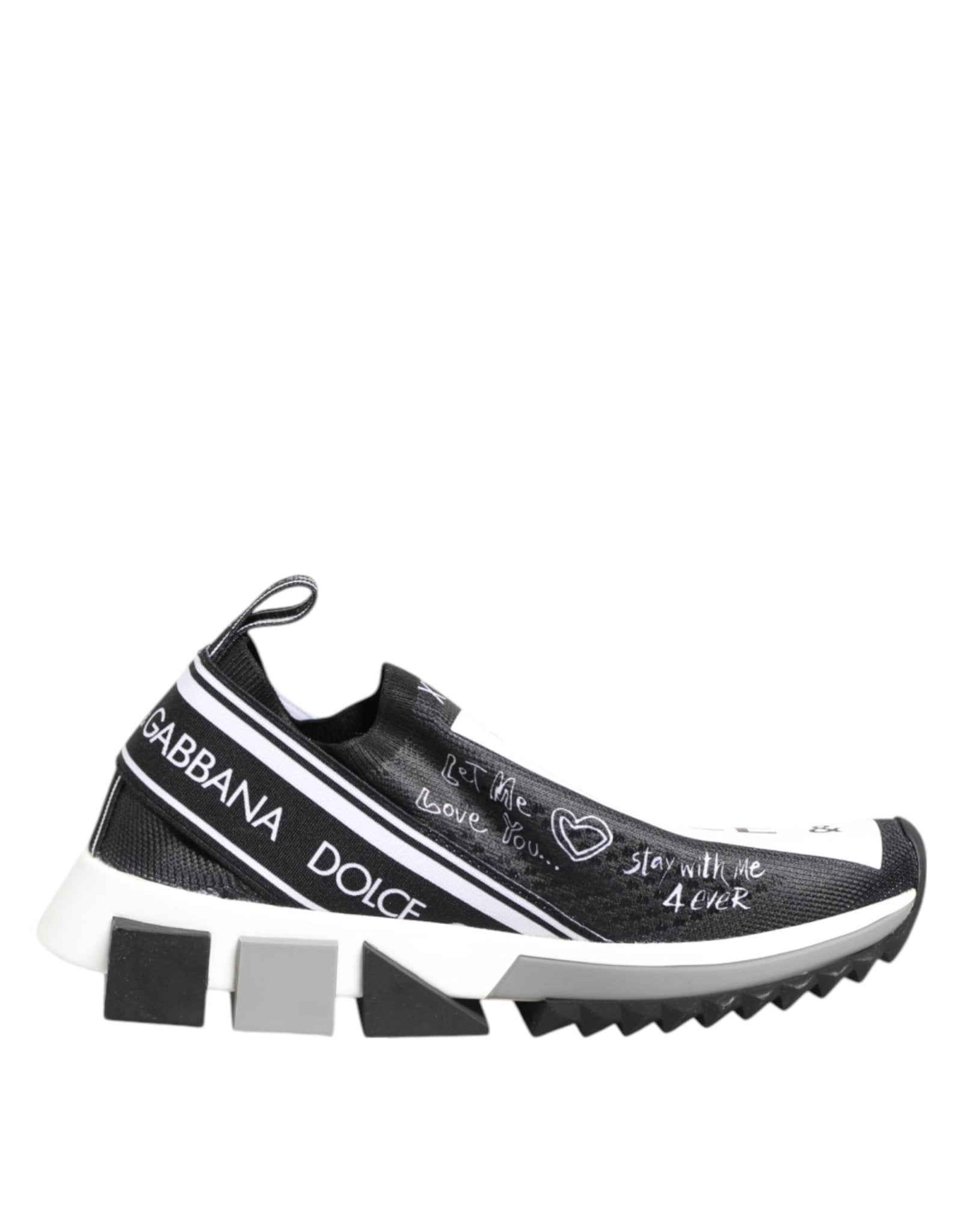 Dolce & Gabbana Black White Sorrento Low Top Sneakers Shoes – EU35.5/US5 par Dolce & Gabbana | Disponible sur Sandy Store ByNet