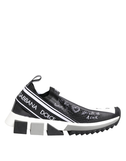 Dolce & Gabbana Black White Sorrento Low Top Sneakers Shoes – EU35.5/US5 par Dolce & Gabbana | Disponible sur Sandy Store ByNet