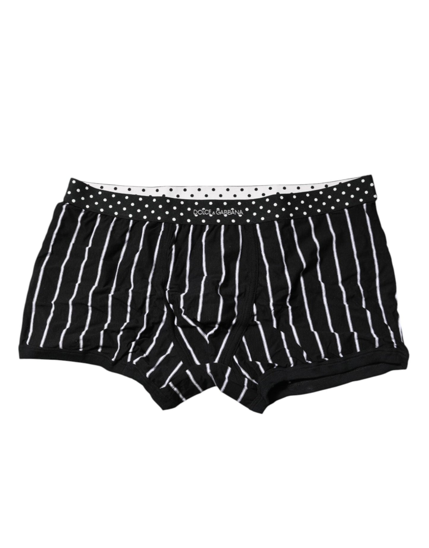 Dolce & Gabbana Black White Striped Regular Boxer Underwear – IT7 | XL par Dolce & Gabbana | Disponible sur Sandy Store ByNet