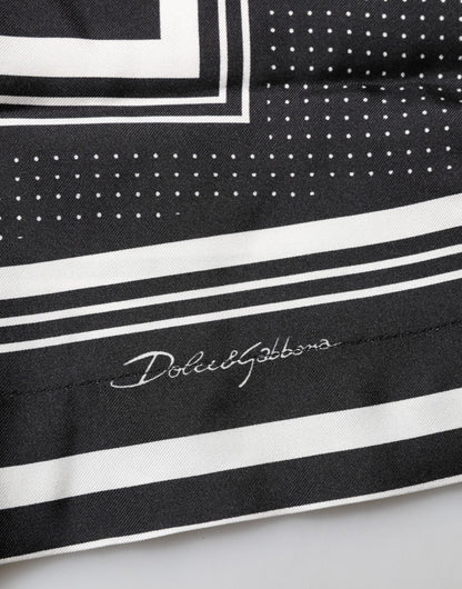 Dolce & Gabbana Black White StripeDot Print Casual Polo Shirt – IT38 | XS par Dolce & Gabbana | Disponible sur Sandy Store ByNet