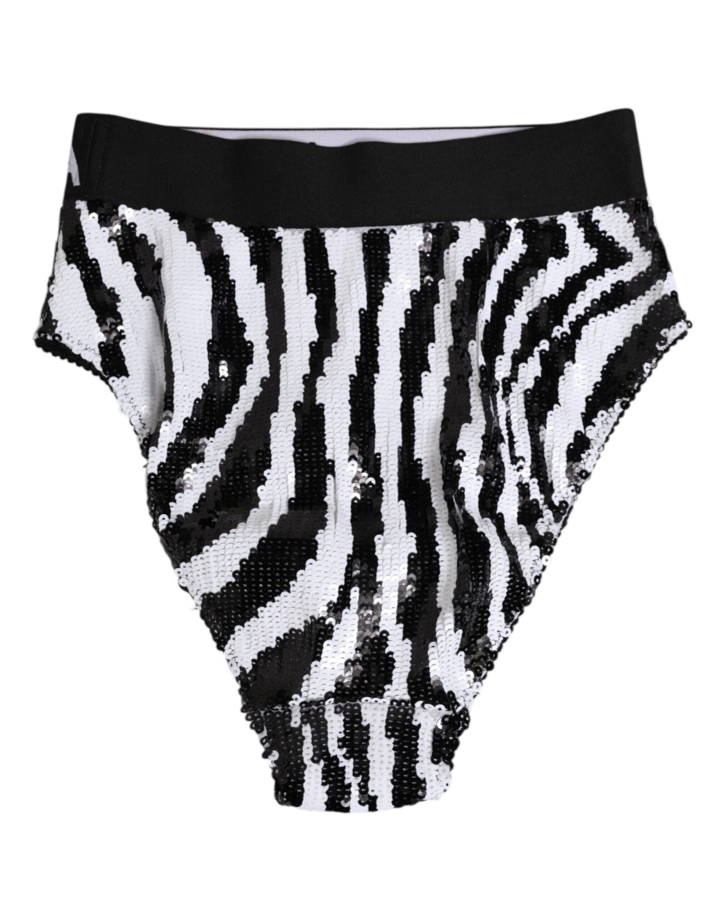 Dolce & Gabbana Black White Stripes High Waist Panty Underwear – IT2 | S par Dolce & Gabbana | Disponible sur Sandy Store ByNet