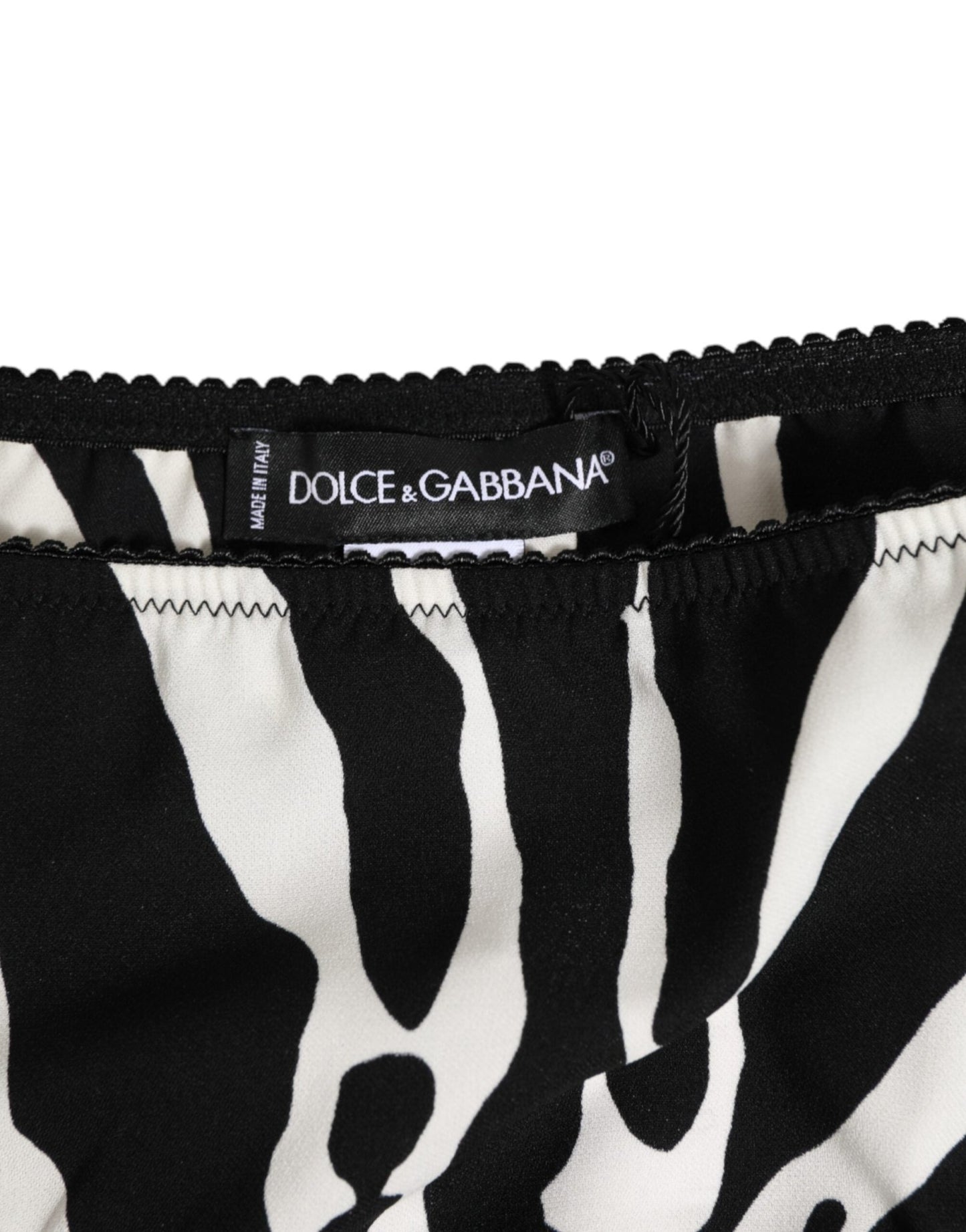 Dolce & Gabbana Black White Zebra Print Slip Briefs Underwear – IT1 | XS par Dolce & Gabbana | Disponible sur Sandy Store ByNet