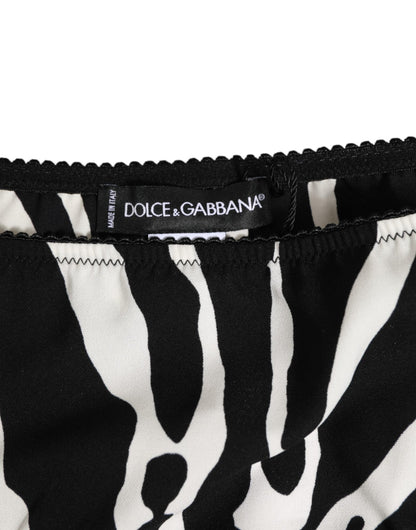 Dolce & Gabbana Black White Zebra Print Slip Briefs Underwear – IT1 | XS par Dolce & Gabbana | Disponible sur Sandy Store ByNet