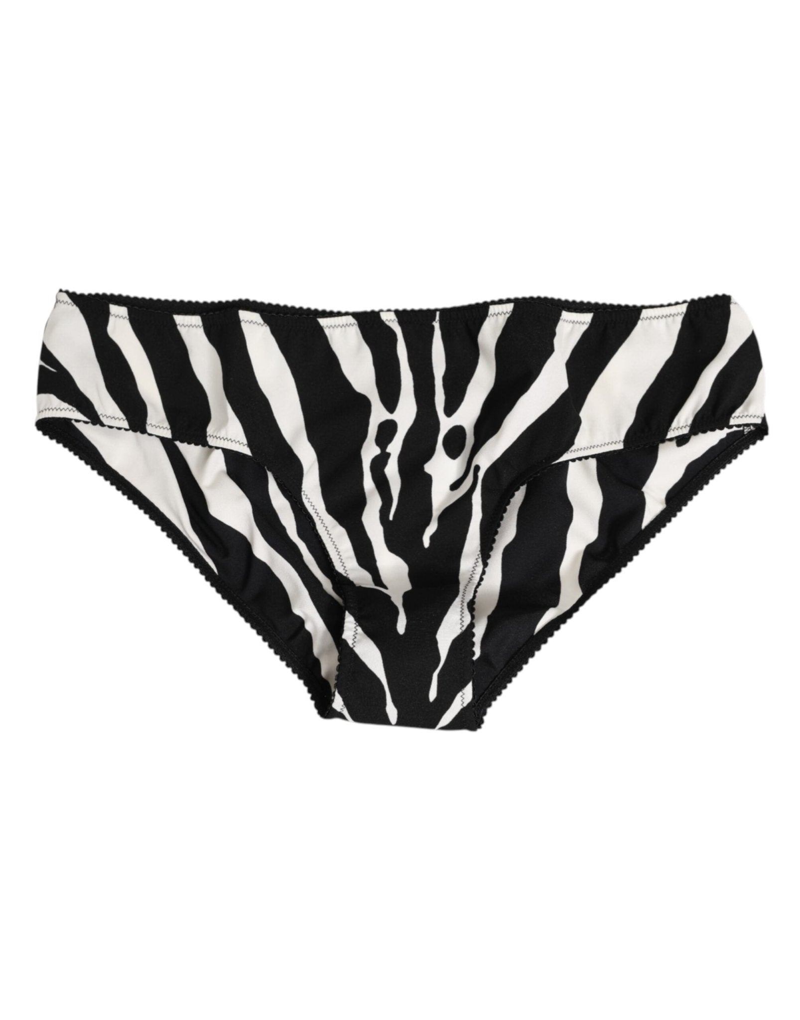 Dolce & Gabbana Black White Zebra Print Slip Briefs Underwear – IT1 | XS par Dolce & Gabbana | Disponible sur Sandy Store ByNet