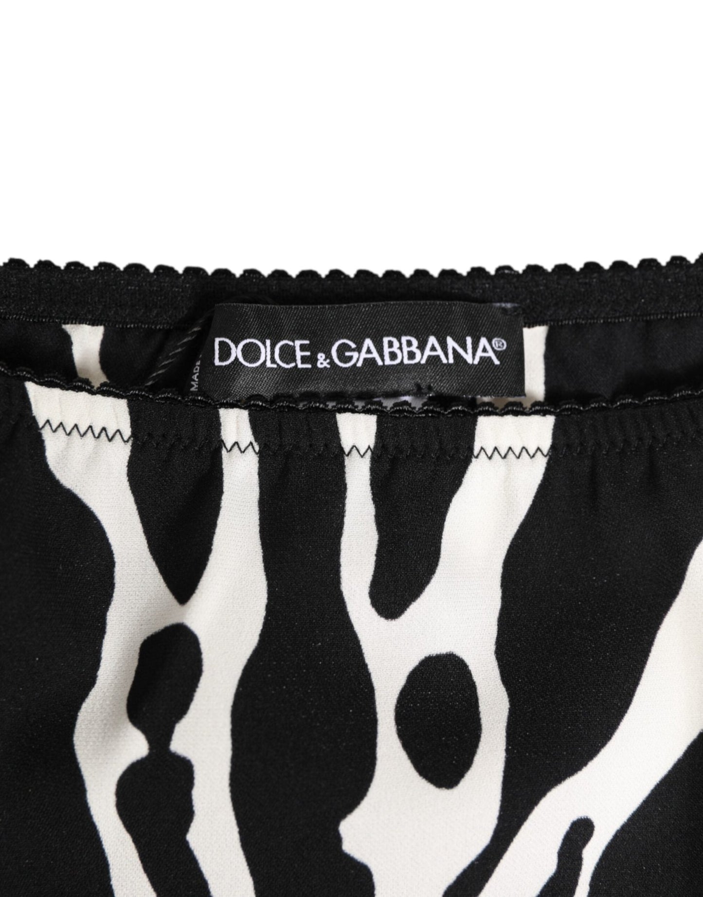 Dolce & Gabbana Black White Zebra Print Slip Briefs Underwear – IT2 | S par Dolce & Gabbana | Disponible sur Sandy Store ByNet