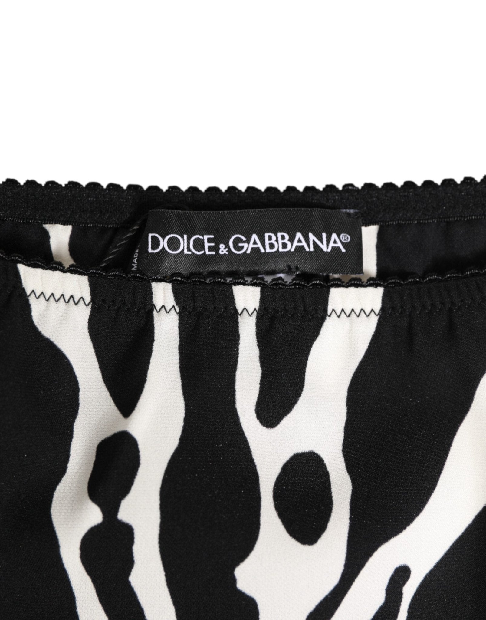 Dolce & Gabbana Black White Zebra Print Slip Briefs Underwear – IT2 | S par Dolce & Gabbana | Disponible sur Sandy Store ByNet
