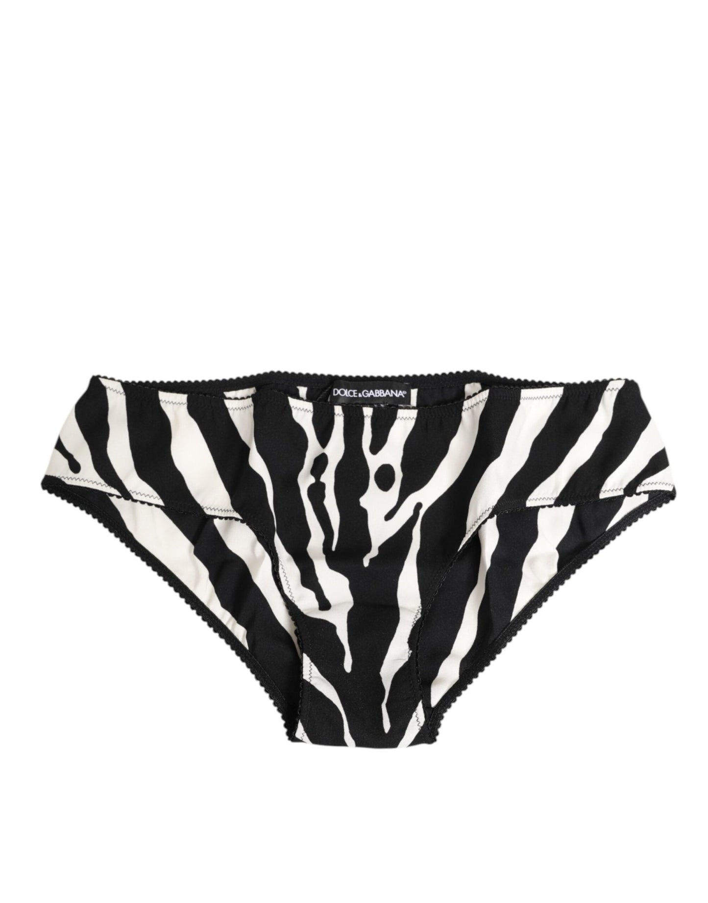 Dolce & Gabbana Black White Zebra Print Slip Briefs Underwear – IT2 | S par Dolce & Gabbana | Disponible sur Sandy Store ByNet