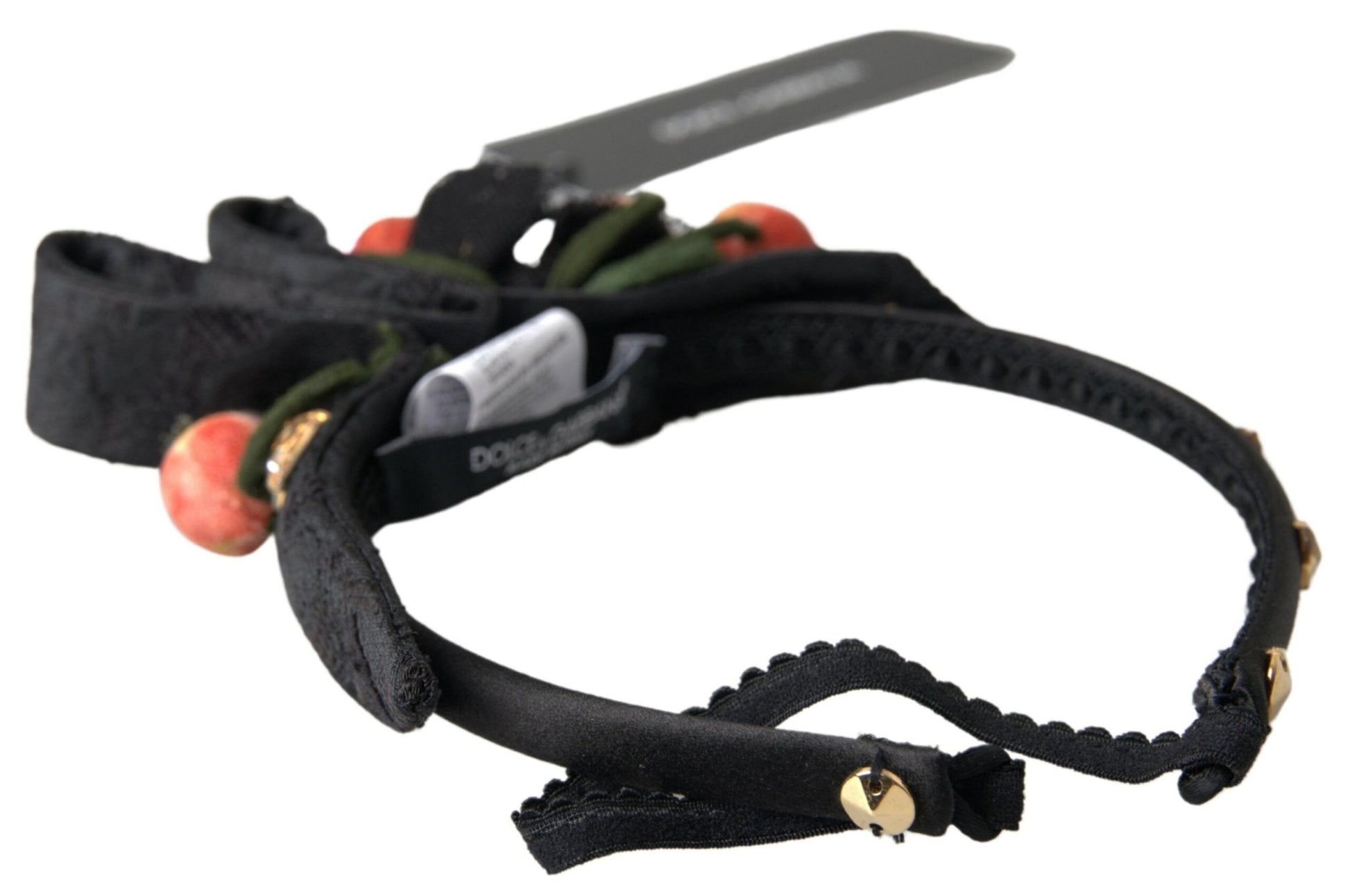 Dolce & Gabbana Black with multicolor Fig Fruit Crystal Tiara Diadem Headband – par Dolce & Gabbana | Disponible sur Sandy Store ByNet