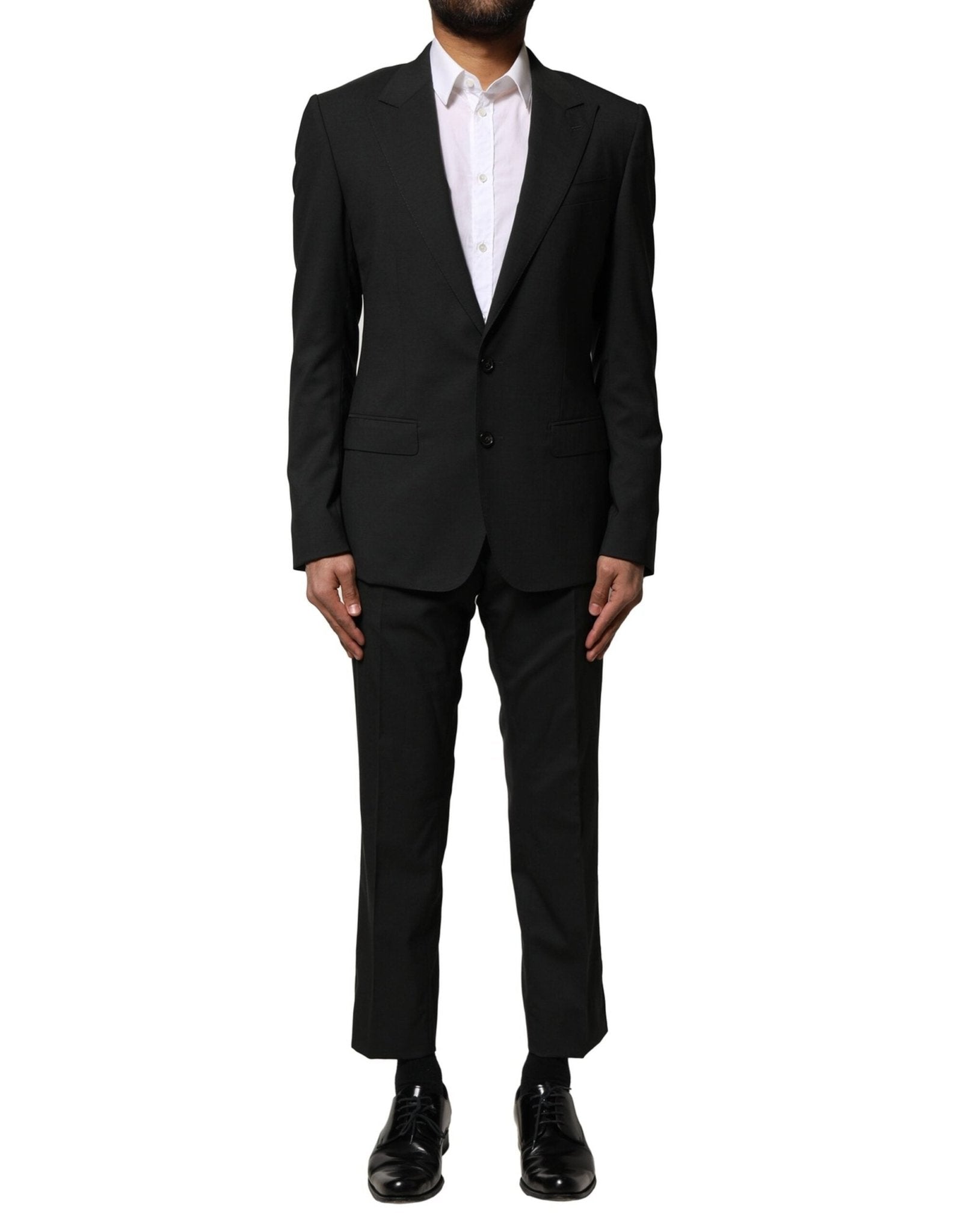 Dolce & Gabbana Black Wool 2 Piece Single Breasted Suit – IT46 | S par Dolce & Gabbana | Disponible sur Sandy Store ByNet