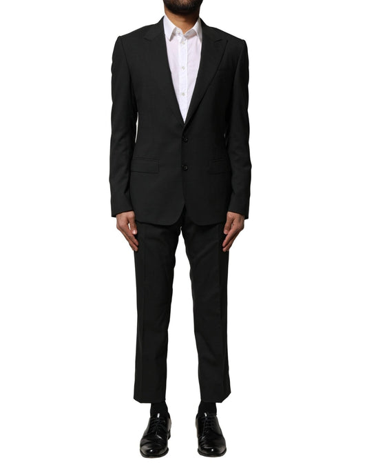 Dolce & Gabbana Black Wool 2 Piece Single Breasted Suit – IT46 | S par Dolce & Gabbana | Disponible sur Sandy Store ByNet