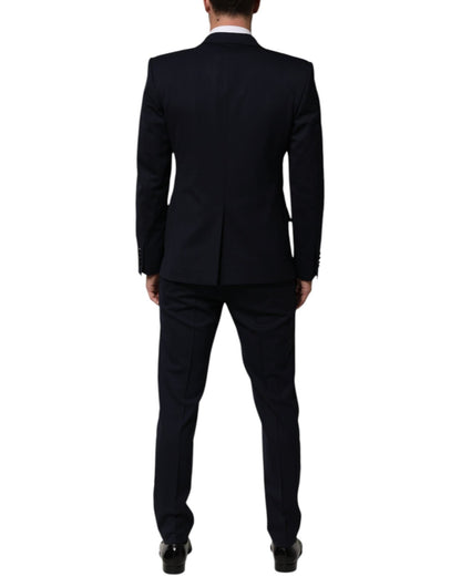 Dolce & Gabbana Black Wool 3 Piece Slim Fit Formal Men Suit – IT50 | L par Dolce & Gabbana | Disponible sur Sandy Store ByNet