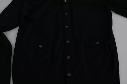 Dolce & Gabbana Black Wool Button Down Men Cardigan Sweater - Sandy Store ByNet