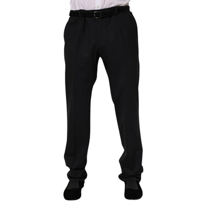 Dolce & Gabbana Black Wool Formal Dress Men Trousers Pants – IT56 | XXL par Dolce & Gabbana | Disponible sur Sandy Store ByNet