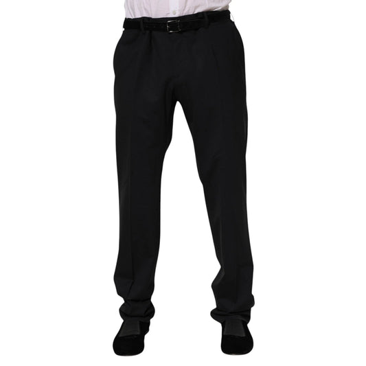 Dolce & Gabbana Black Wool Formal Dress Men Trousers Pants – IT56 | XXL par Dolce & Gabbana | Disponible sur Sandy Store ByNet