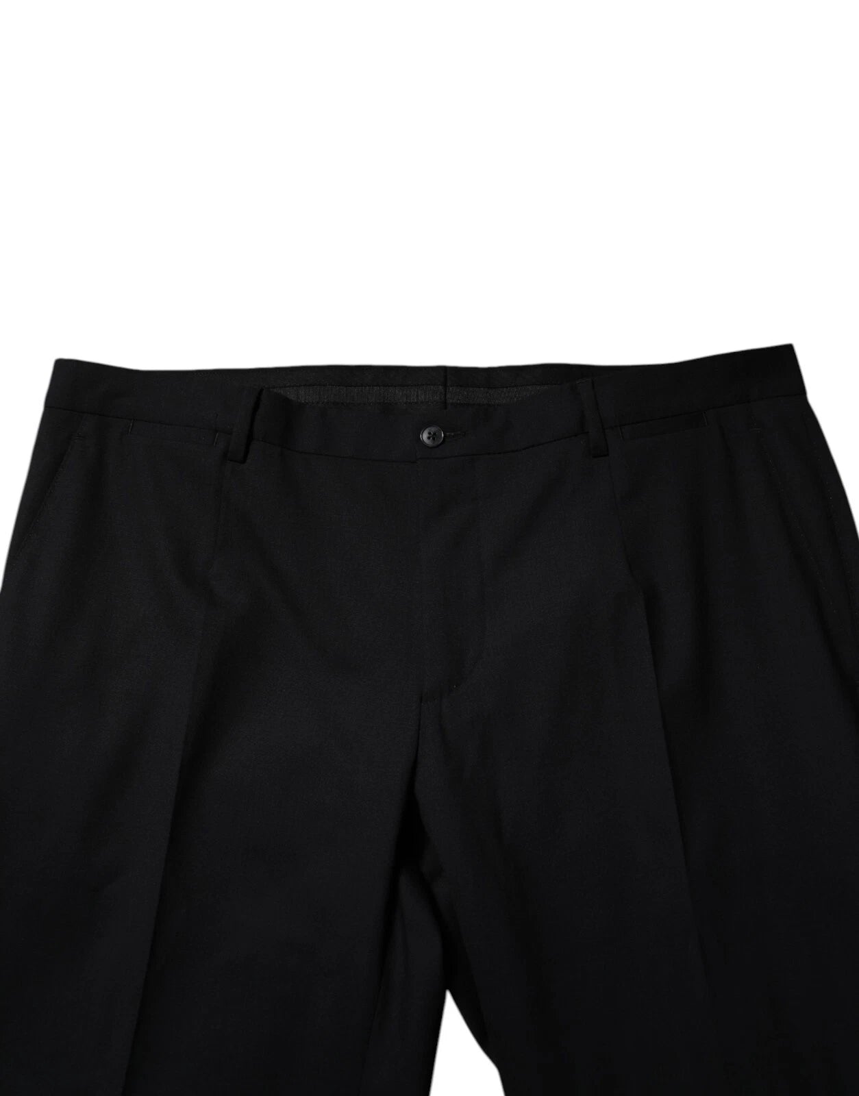 Dolce & Gabbana Black Wool Formal Dress Men Trousers Pants – IT56 | XXL par Dolce & Gabbana | Disponible sur Sandy Store ByNet