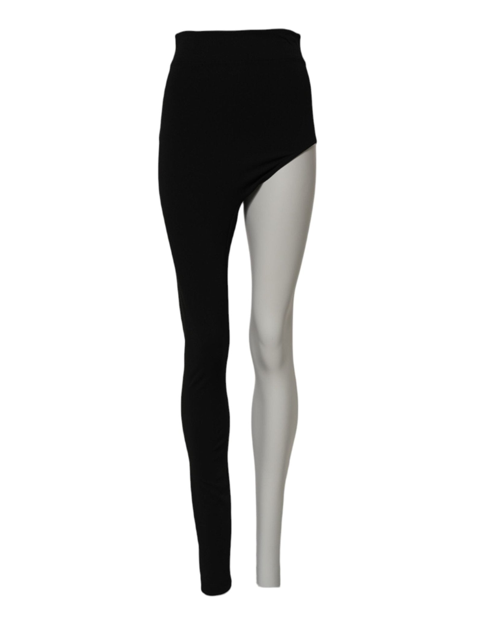 Dolce & Gabbana Black Wool High Waist Single Leg Pants – IT40|S par Dolce & Gabbana | Disponible sur Sandy Store ByNet