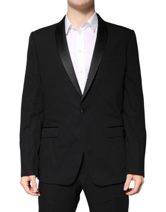 Dolce & Gabbana Black Wool Single Breasted 2 Piece Suit – IT52 | XL par Dolce & Gabbana | Disponible sur Sandy Store ByNet