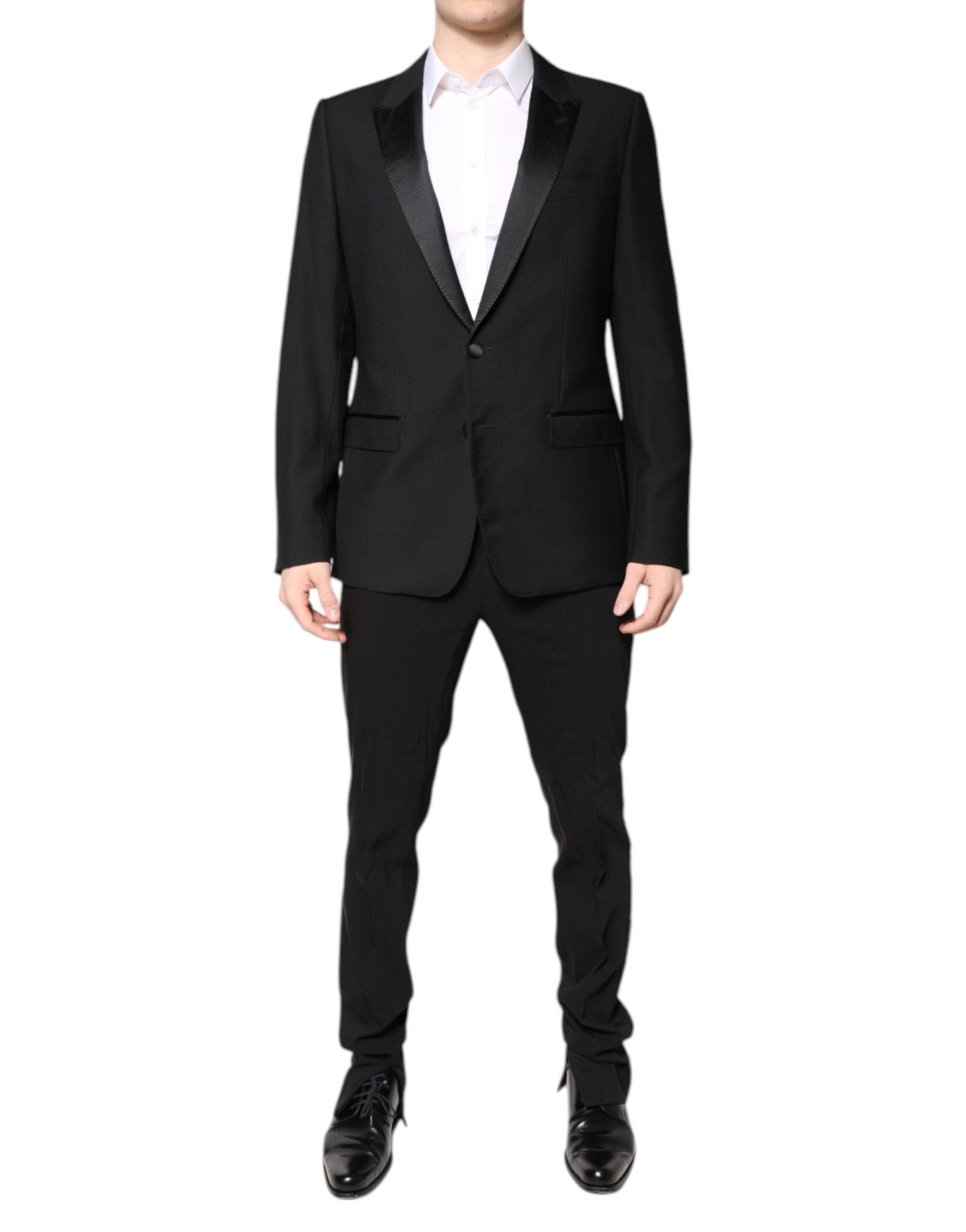 Dolce & Gabbana Black Wool Single Breasted 2 Piece Suit – IT52 | XL par Dolce & Gabbana | Disponible sur Sandy Store ByNet