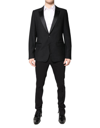 Dolce & Gabbana Black Wool Single Breasted 2 Piece Suit – IT52 | XL par Dolce & Gabbana | Disponible sur Sandy Store ByNet