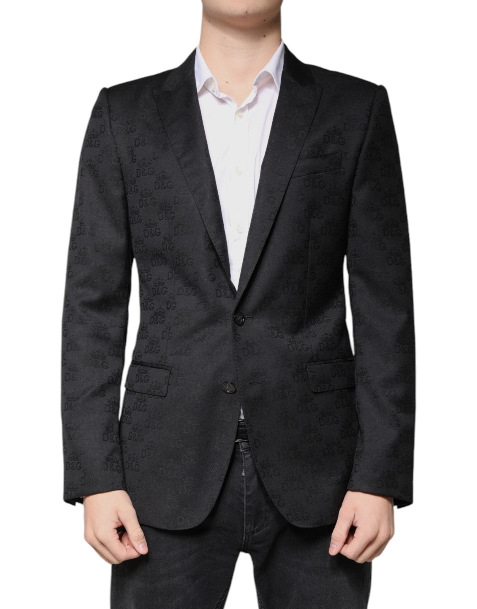 Dolce & Gabbana Black Wool Single Breasted Formal Blazer - Sandy Store ByNet