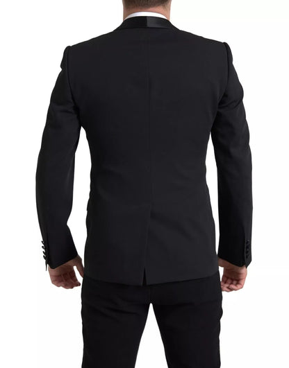 Dolce & Gabbana Black Wool Single Breasted MARTINI Blazer - Sandy Store ByNet