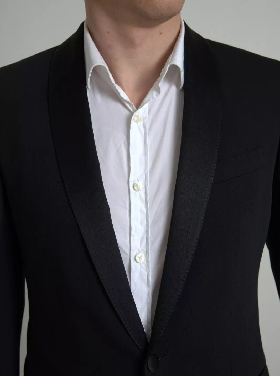 Dolce & Gabbana Black Wool Single Breasted MARTINI Blazer - Sandy Store ByNet