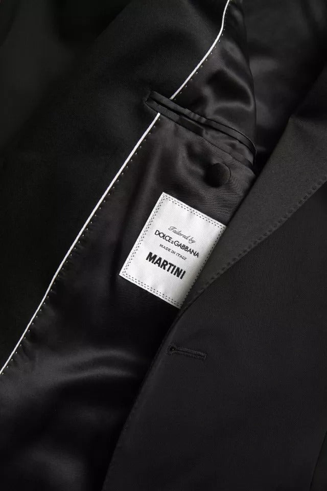 Dolce & Gabbana Black Wool Single Breasted MARTINI Blazer - Sandy Store ByNet