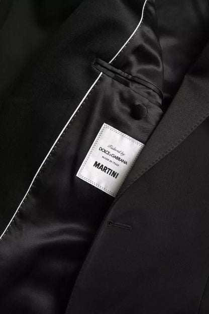 Dolce & Gabbana Black Wool Single Breasted MARTINI Blazer - Sandy Store ByNet