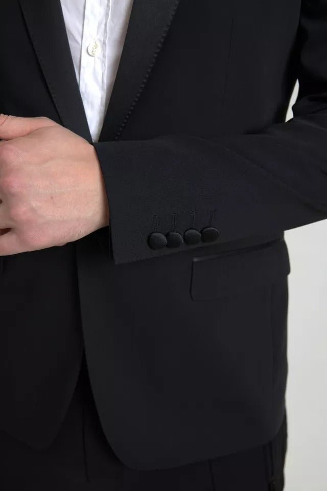 Dolce & Gabbana Black Wool Single Breasted MARTINI Blazer - Sandy Store ByNet