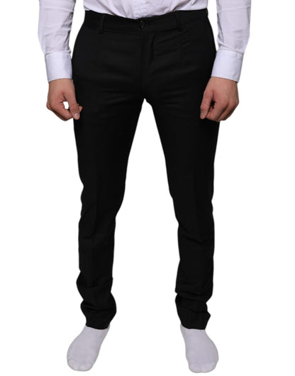 Dolce & Gabbana Black Wool Skinny Dress Formal Pants – IT46 | S par Dolce & Gabbana | Disponible sur Sandy Store ByNet