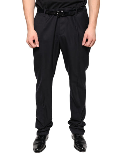 Dolce & Gabbana Black Wool Skinny Dress Formal Pants – IT54 | XL par Dolce & Gabbana | Disponible sur Sandy Store ByNet