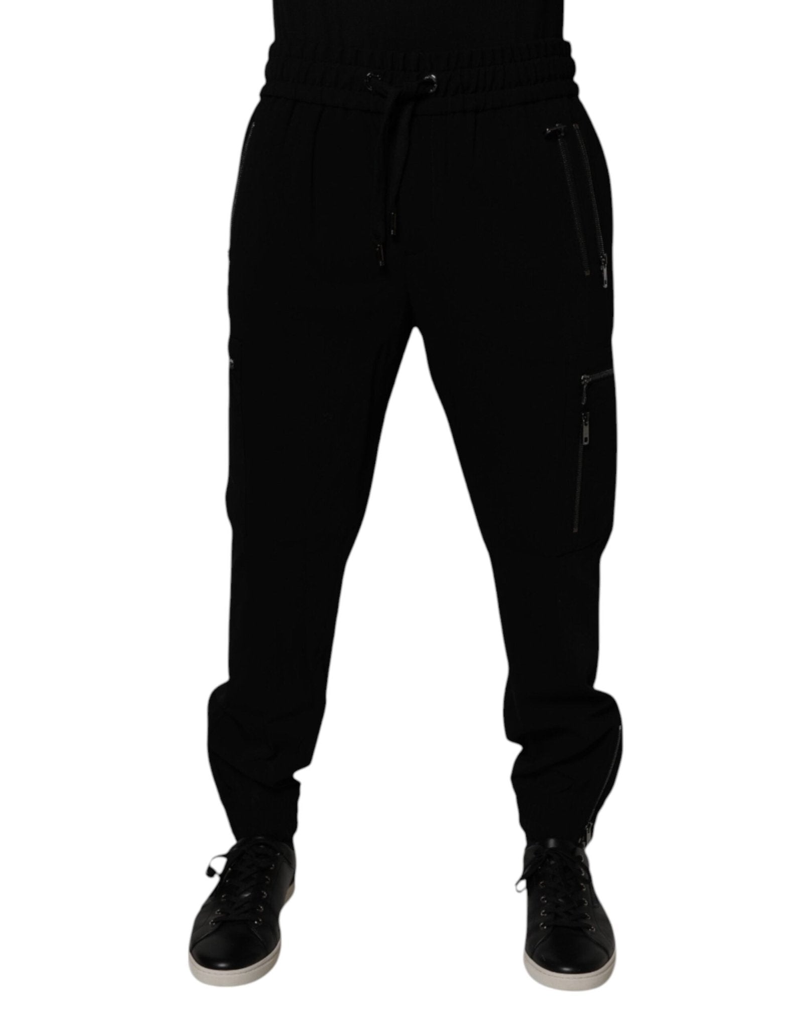 Dolce & Gabbana Black Wool Stretch Jogger Pants – IT50 | L par Dolce & Gabbana | Disponible sur Sandy Store ByNet