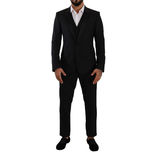 Dolce & Gabbana Black Wool Suit – IT50 | L par Dolce & Gabbana | Disponible sur Sandy Store ByNet
