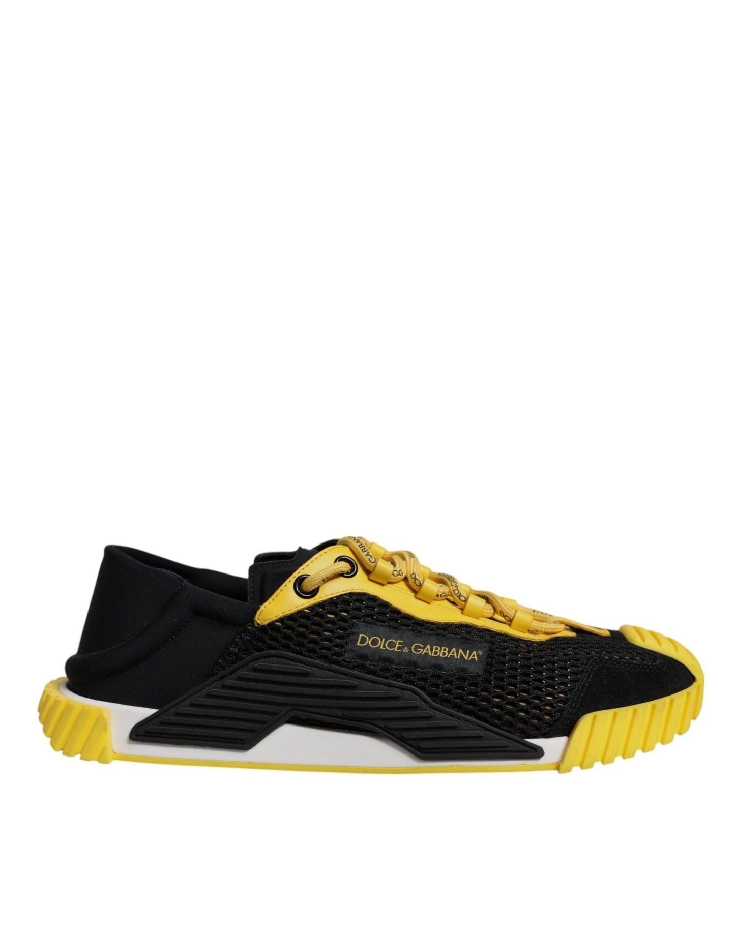 Dolce & Gabbana Black Yellow Low Top NS1 Sneakers Shoes – EU39/US6 par Dolce & Gabbana | Disponible sur Sandy Store ByNet