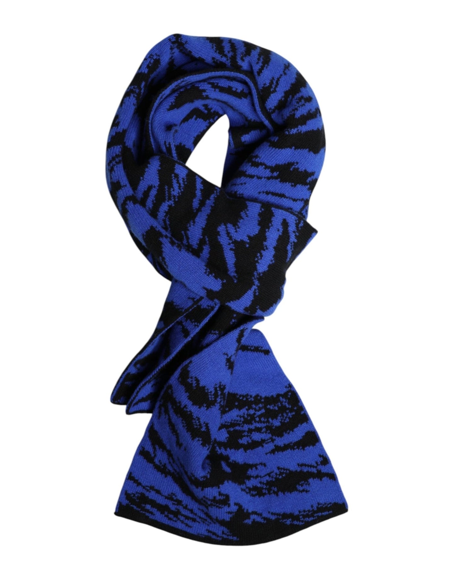 Dolce & Gabbana Blue Black Logo Neck Warmer Wrap Shawl Scarf – par Dolce & Gabbana | Disponible sur Sandy Store ByNet