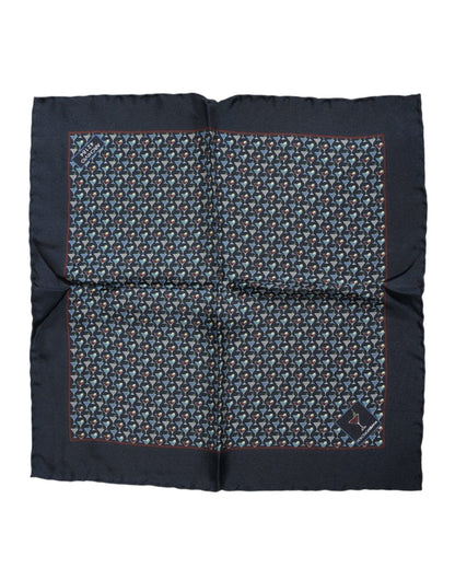 Dolce & Gabbana Blue Cocktail Silk Square Foulard Scarf – par Dolce & Gabbana | Disponible sur Sandy Store ByNet