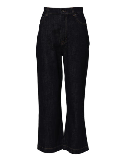 Dolce & Gabbana Blue Cotton High Waisted Flared Denim Jeans – IT40|S par Dolce & Gabbana | Disponible sur Sandy Store ByNet