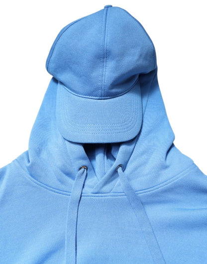 Dolce & Gabbana Blue Cotton Hooded Men Sportswear One Size Vest – One Size par Dolce & Gabbana | Disponible sur Sandy Store ByNet