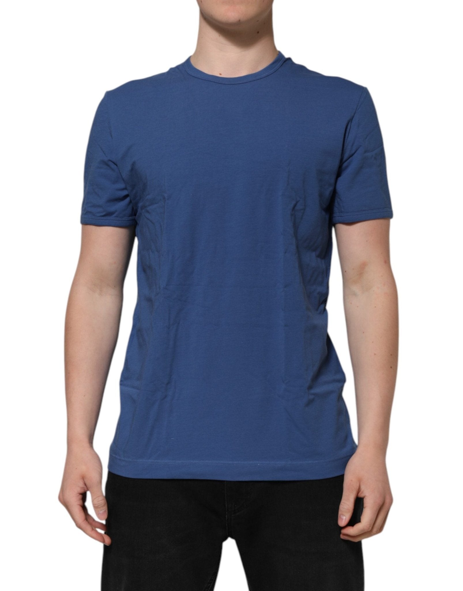 Dolce & Gabbana Blue Cotton Men Round Neck Underwear T-shirt – IT5 | M par Dolce & Gabbana | Disponible sur Sandy Store ByNet