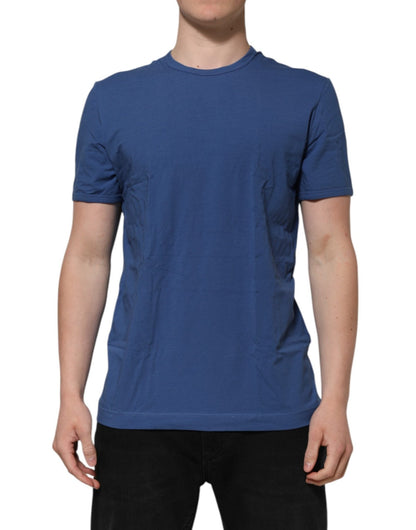 Dolce & Gabbana Blue Cotton Men Round Neck Underwear T-shirt – IT5 | M par Dolce & Gabbana | Disponible sur Sandy Store ByNet