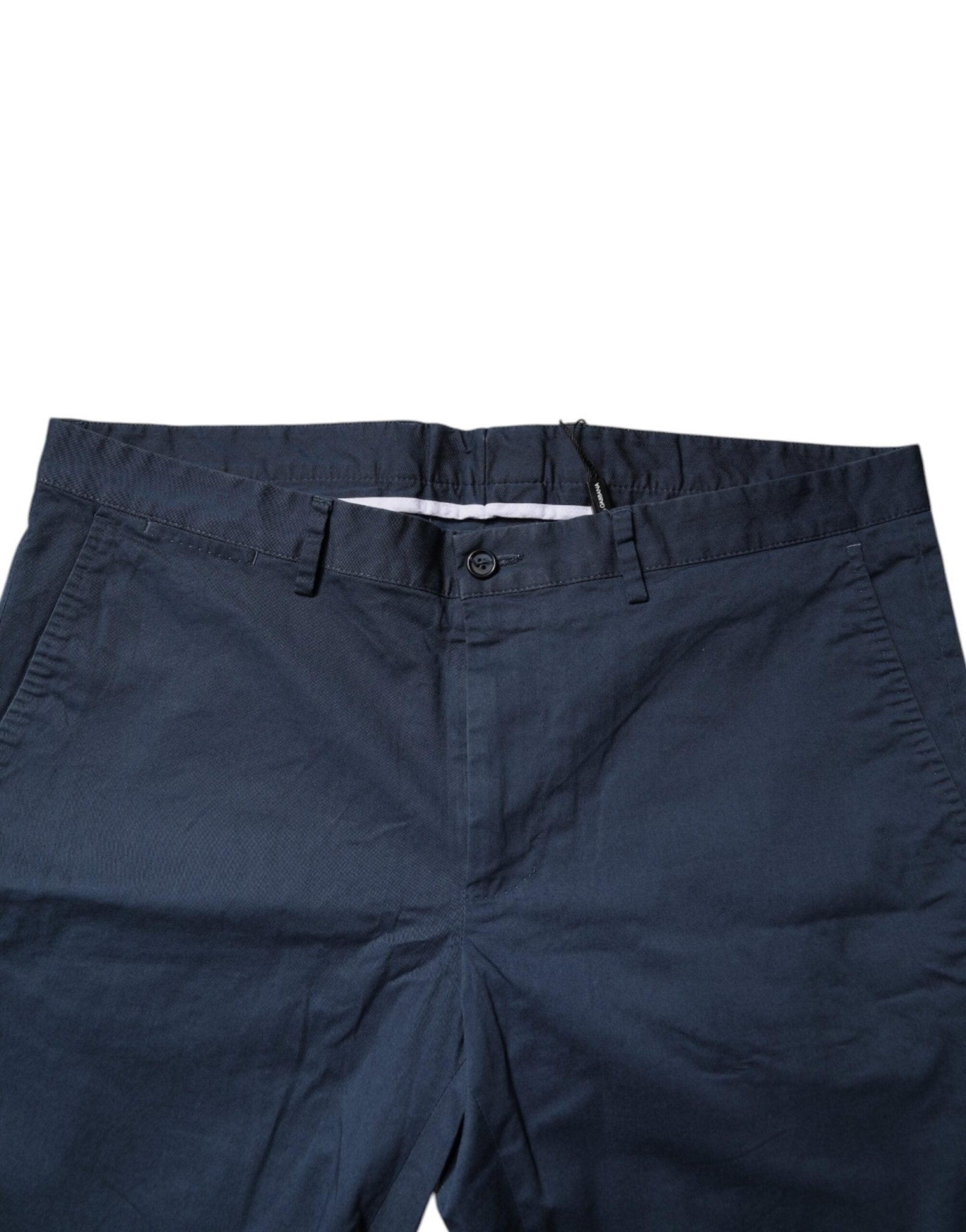 Dolce & Gabbana Blue Cotton Mid Waist Men Bermuda Shorts - Sandy Store ByNet