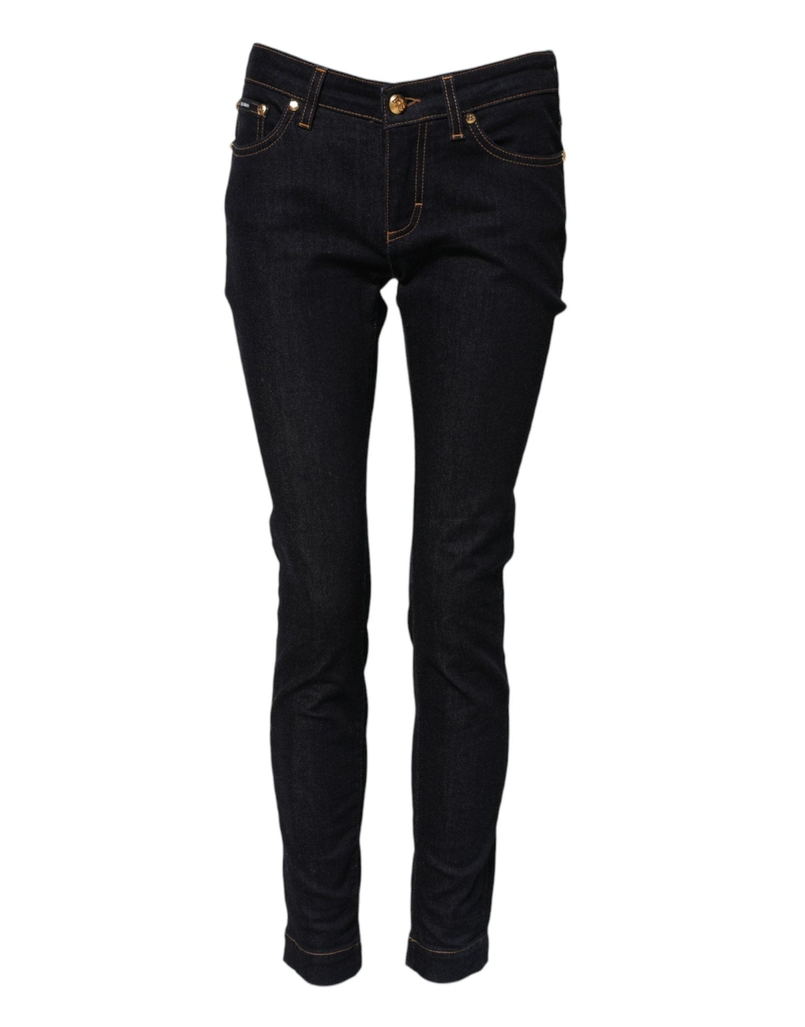 Dolce & Gabbana Blue Cotton PRETTY LowWaist Skinny Denim Jeans – IT40|S par Dolce & Gabbana | Disponible sur Sandy Store ByNet