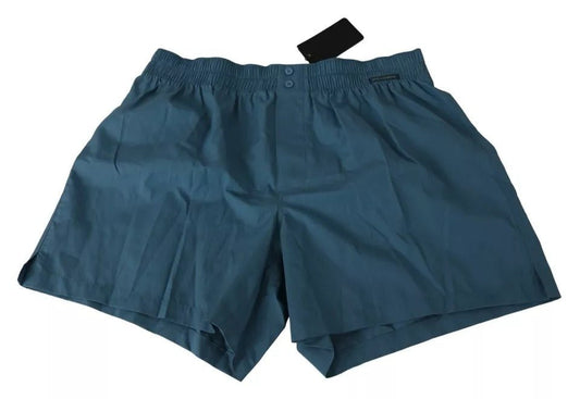 Dolce & Gabbana Blue Cotton Regular Boxer Shorts Underwear – IT4 | S par Dolce & Gabbana | Disponible sur Sandy Store ByNet