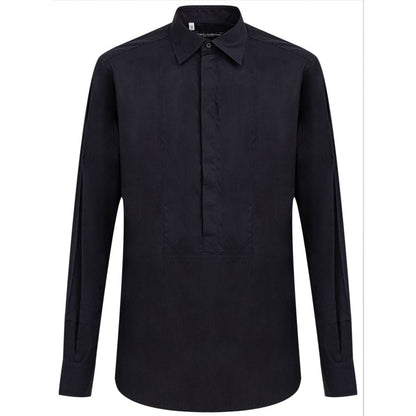 Dolce & Gabbana Blue Cotton Shirt - Sandy Store ByNet