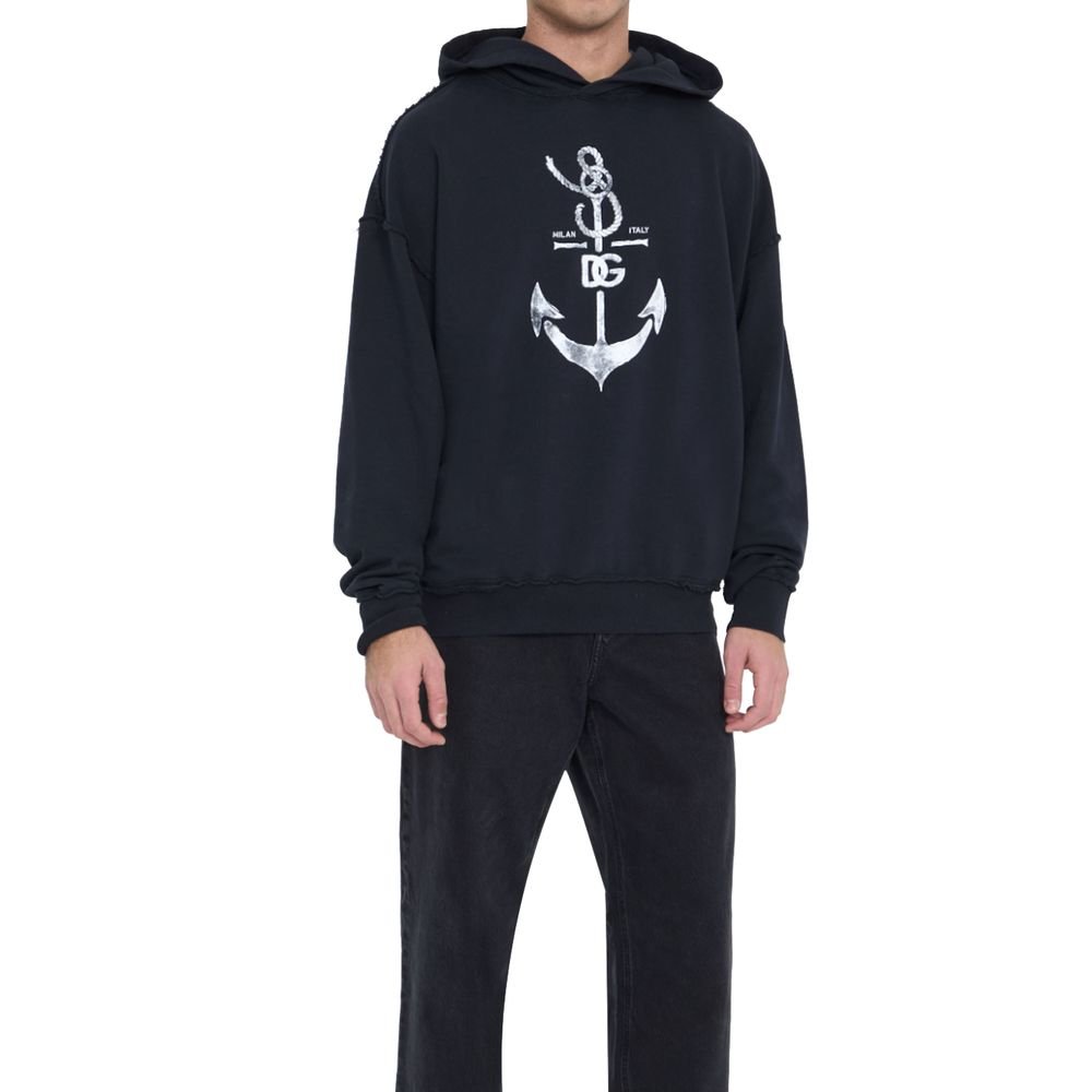 Dolce & Gabbana Blue Cotton Sweater - Sandy Store ByNet