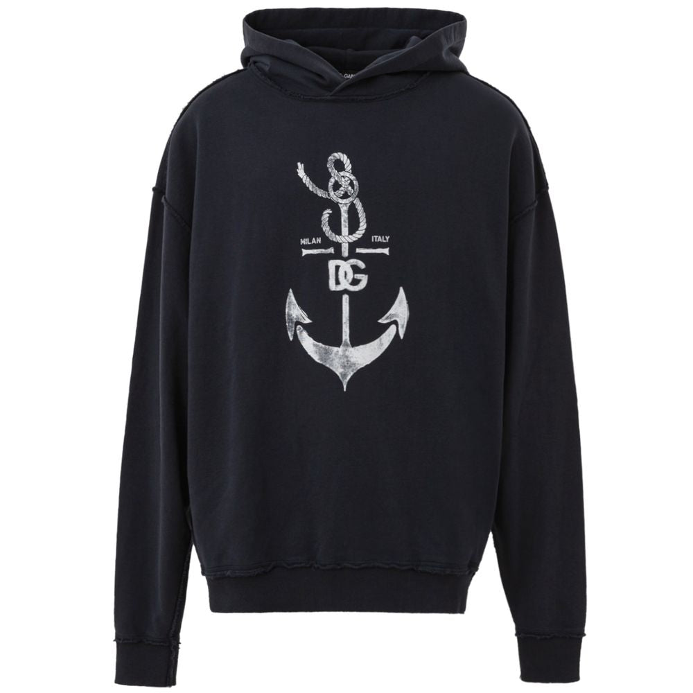 Dolce & Gabbana Blue Cotton Sweater - Sandy Store ByNet