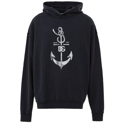 Dolce & Gabbana Blue Cotton Sweater - Sandy Store ByNet