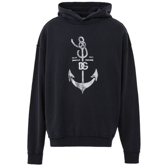 Dolce & Gabbana Blue Cotton Sweater - Sandy Store ByNet