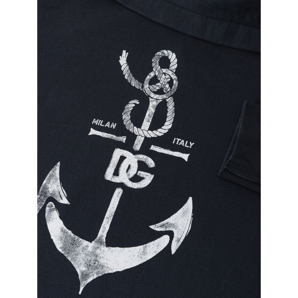 Dolce & Gabbana Blue Cotton Sweater - Sandy Store ByNet
